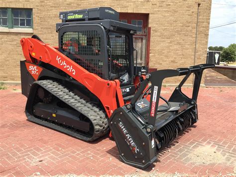 mulching head for kubota skid steer|used skid steer forestry mulcher.